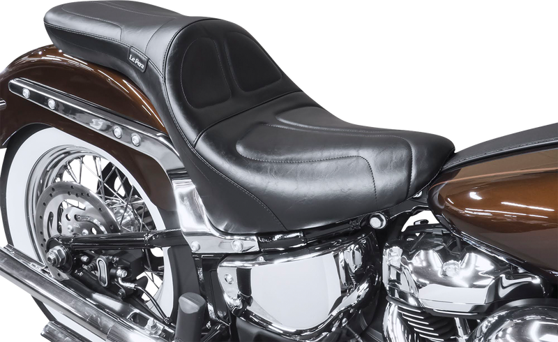 LE PERA Maverick Seat - Smooth - Black - Softail '18-'23
