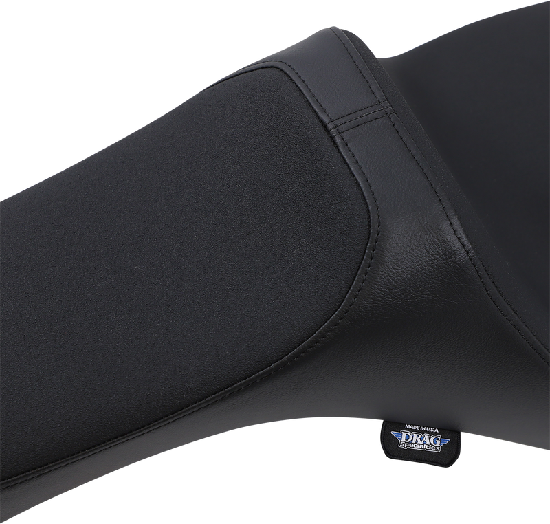 DRAG SPECIALTIES Predator III Slip Stop Smooth Vinyl Seat - Black - Softail '18-'23
