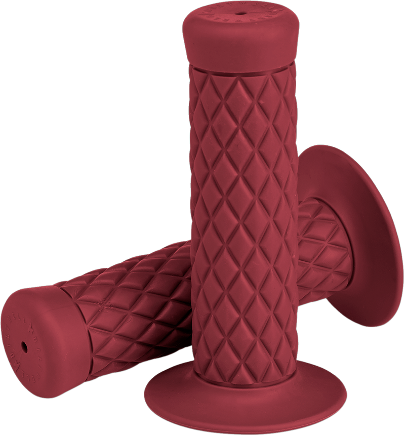 BILTWELL Grips - Thruster - 7/8" - Oxblood