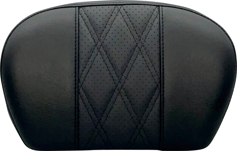 LE PERA Sissy Bar Pad - Large - GT 2/HR 2 Inlay - Dull Black - '08-'22 SOFTAIL & TOURING