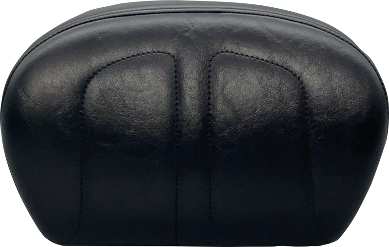 LE PERA Sissy Bar Pad - Large - Maverick Stitch - Shiny Black - '08-'22 SOFTAIL & TOURING