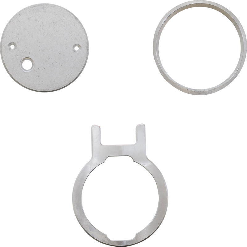 SLYFOX Gauge Mount - Single - Unfinished - '18-'22 SOFTAIL & TOURING