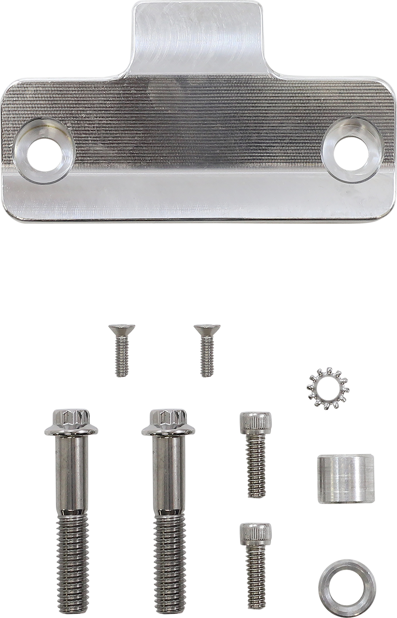 SLYFOX Gauge Mount - Single - Unfinished - '18-'22 SOFTAIL & TOURING