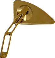 PRO-ONE PERF.MFG. Mirror - Mini w/V2 Cut-Out Stem - Gold - Left 102120TIN