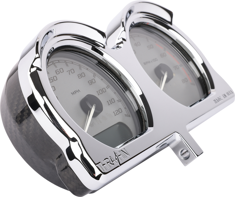 THRASHIN SUPPLY CO. Gauge Relocation Kit - Chrome