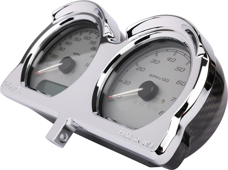 THRASHIN SUPPLY CO. Gauge Relocation Kit - Chrome