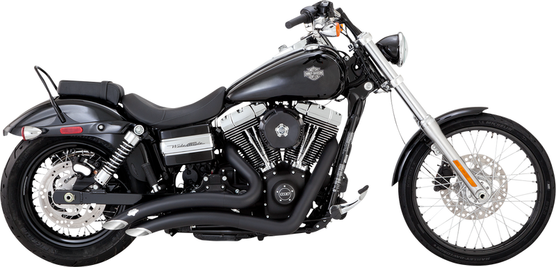 VANCE & HINES Big Radius Exhaust System - Black - '10-'17 DYNA MODELS