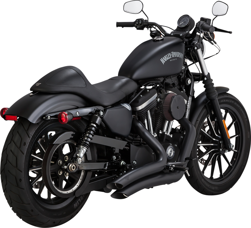 VANCE & HINES Big Radius Exhaust System - Black - '14-'21 SPORTSTER MODELS