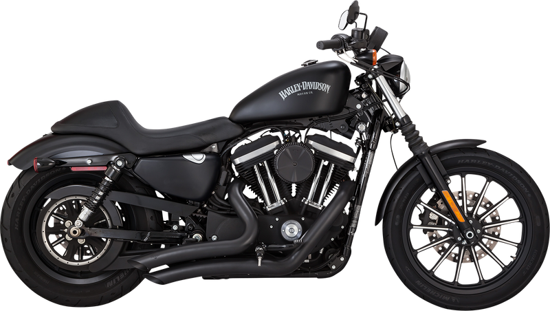 VANCE & HINES Big Radius Exhaust System - Black - '14-'21 SPORTSTER MODELS