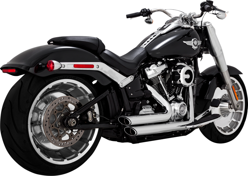 VANCE & HINES Shortshots Staggered Exhaust System - Chrome - Softail '18-'24