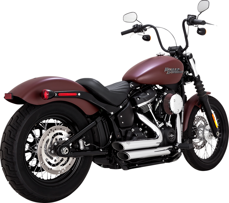 VANCE & HINES Shortshots Staggered Exhaust System - Chrome - Softail '18-'24