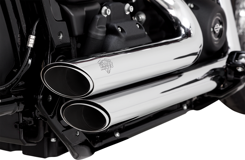 VANCE & HINES Shortshots Staggered Exhaust System - Chrome - Softail '18-'24