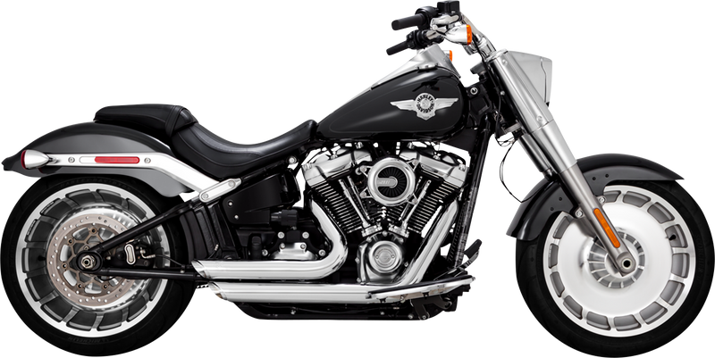VANCE & HINES Shortshots Staggered Exhaust System - Chrome - Softail '18-'24
