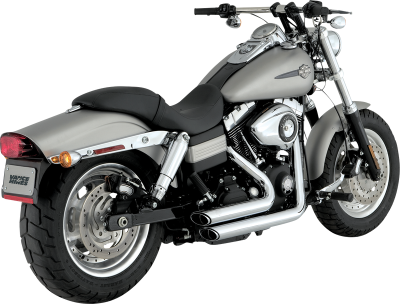 VANCE & HINES Shortshots Staggered Exhaust System - Chrome - Dyna '06-'09