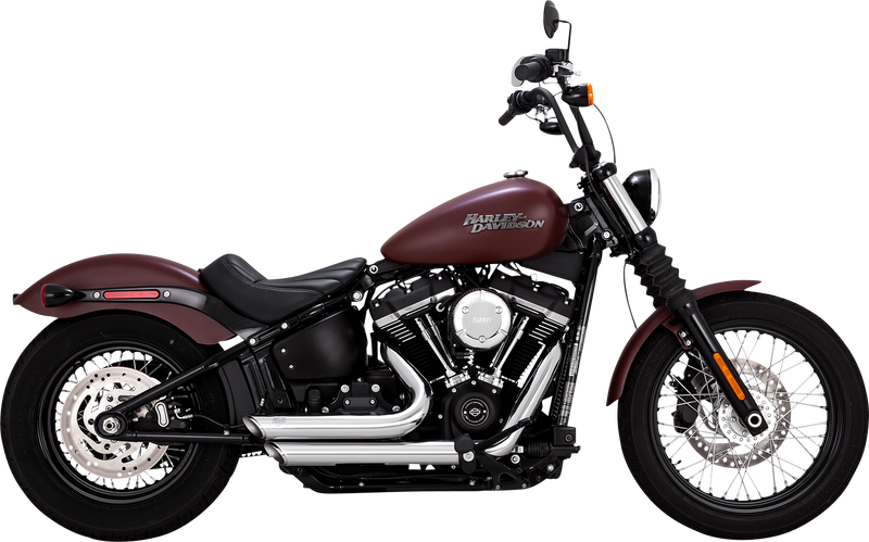 VANCE & HINES Shortshots Staggered Exhaust System - Chrome - Softail '18-'24