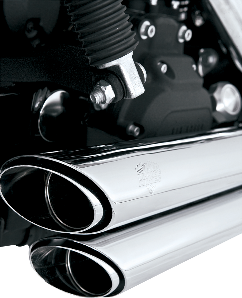 VANCE & HINES Shortshots Staggered Exhaust System - Chrome - Dyna '06-'09