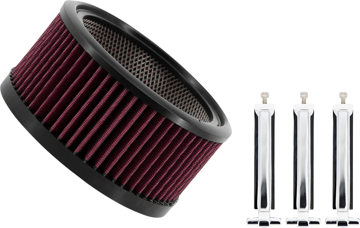 TRASK Big Power Filter Kit - Chrome — Lifestyle Cycles