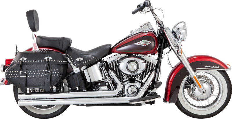 VANCE & HINES Big Shots Long Exhaust System - Chrome - '86-'17 SOFTAIL MODELS