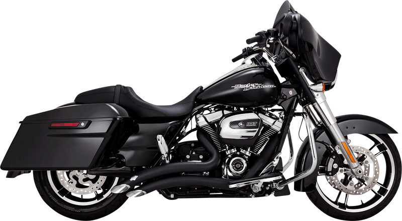 VANCE & HINES Big Radius Exhaust System - Black - '17-'24 TOURING MODELS