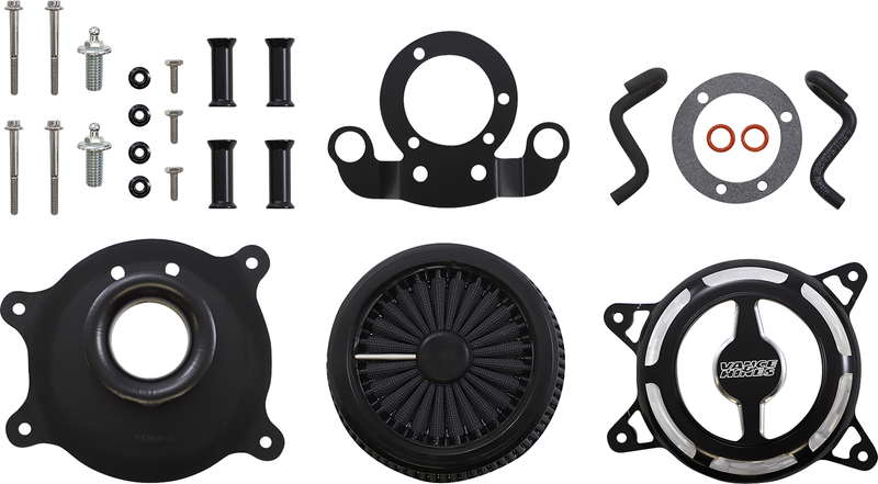 VANCE & HINES VO2 Blade Air Intake - Black Contrast -'17-'24 SOFTAIL & TOURING