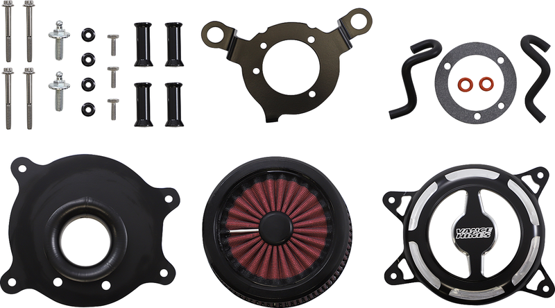 VANCE & HINES VO2 Blade Air Intake - Black Contrast -'99-'17 DYNA & SOFTAIL & TOURING