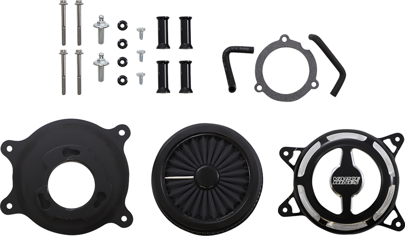 VANCE & HINES VO2 Blade Air Intake - Black Contrast -'17-'24 SOFTAIL & TOURING