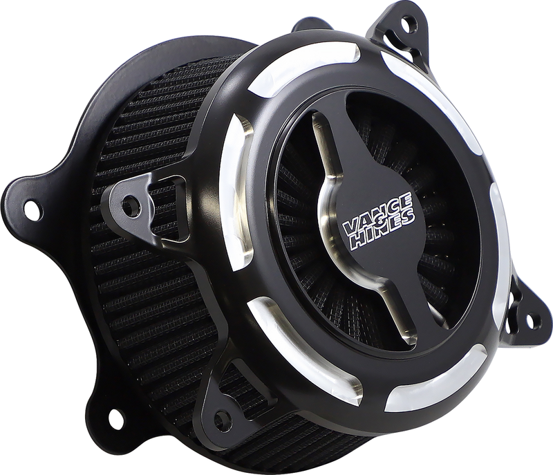 VANCE & HINES VO2 Blade Air Intake - Black Contrast -'17-'24 SOFTAIL & TOURING