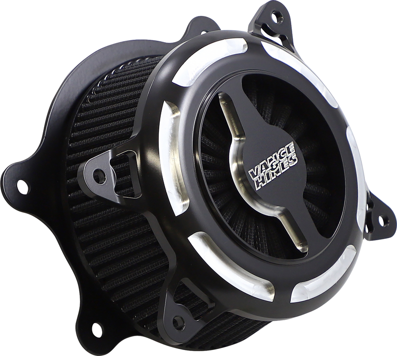 VANCE & HINES VO2 Blade Air Intake - Black Contrast -'17-'24 SOFTAIL & TOURING