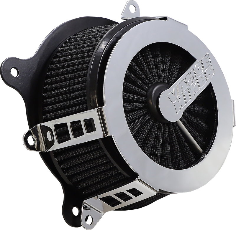VANCE & HINES VO2 Cage Fighter Air Intake Kit - Chrome -'08-'17 SOFTAIL & TOURING