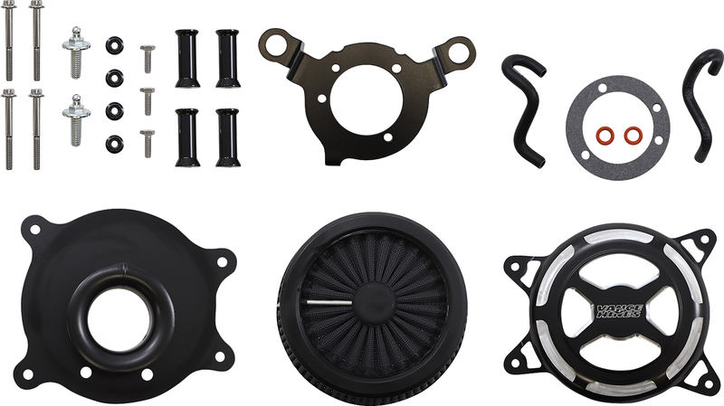 VANCE & HINES VO2 X Air Intake - Black Contrast - '99-'15 DYNA & SOFTAIL & TOURING