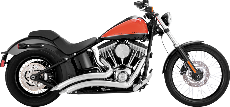 VANCE & HINES Big Radius Exhaust System - Chrome - '10-'17 SOFTAIL MODELS