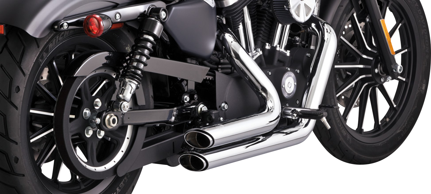 VANCE & HINES Shortshots Staggered Exhaust System - Chrome - '14-'21 SPORTSTER MODELS