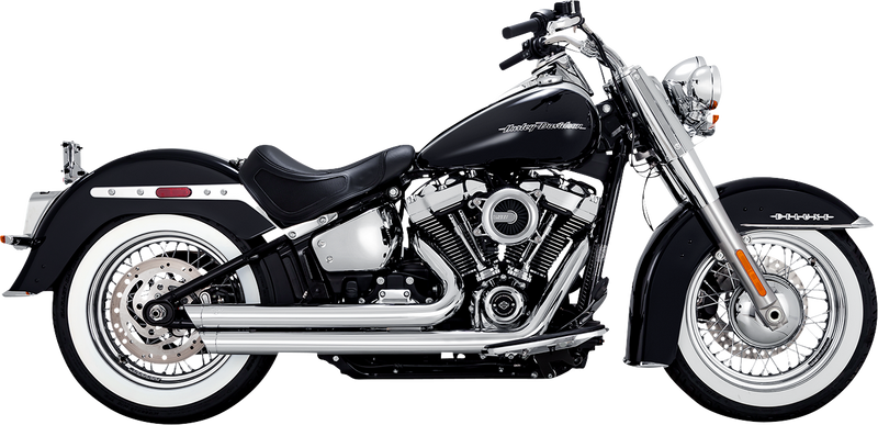 VANCE & HINES Big Shots Staggered Exhaust System - Chrome - '18-'24 SOFTAIL MODELS