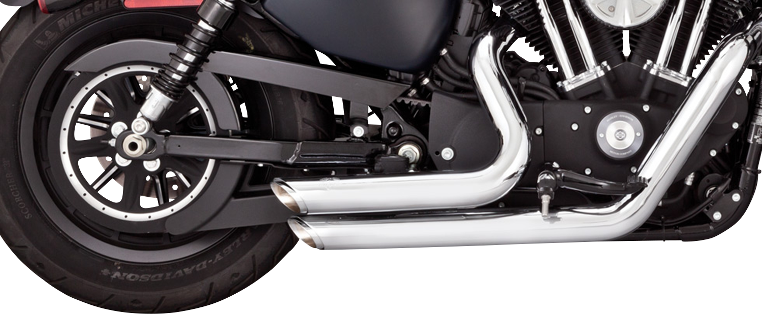 VANCE & HINES Shortshots Staggered Exhaust System - Chrome - '14-'21 SPORTSTER MODELS