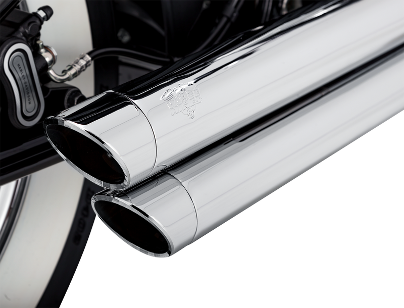 VANCE & HINES Big Shots Staggered Exhaust System - Chrome - '18-'24 SOFTAIL MODELS