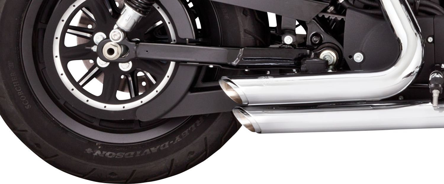 VANCE & HINES Shortshots Staggered Exhaust System - Chrome - '14-'21 SPORTSTER MODELS