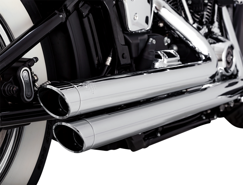 VANCE & HINES Big Shots Staggered Exhaust System - Chrome - '18-'24 SOFTAIL MODELS