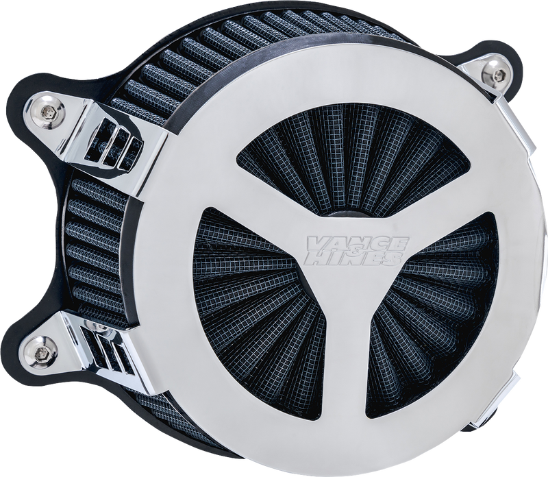 VANCE & HINES VO2 Radiant III Air Intake - Chrome -'02-'17 DYNA & SOFTAIL & TOURING