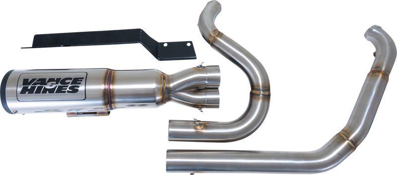 VANCE & HINES Hi-Output RR Exhaust System - Brushed - '17-'23 TOURING MODELS