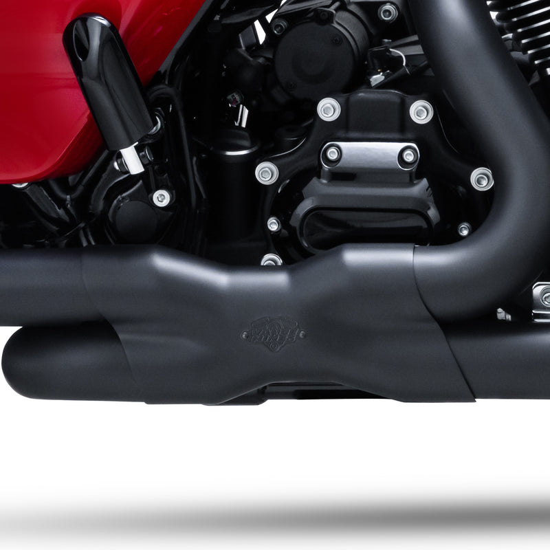 VANCE & HINES Power Duals Head Pipe - Black - '17-'24 TOURING MODELS