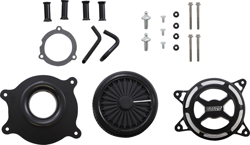 VANCE & HINES VO2 X Air Intake - Black Contrast -'17-'24 SOFTAIL & TOURING