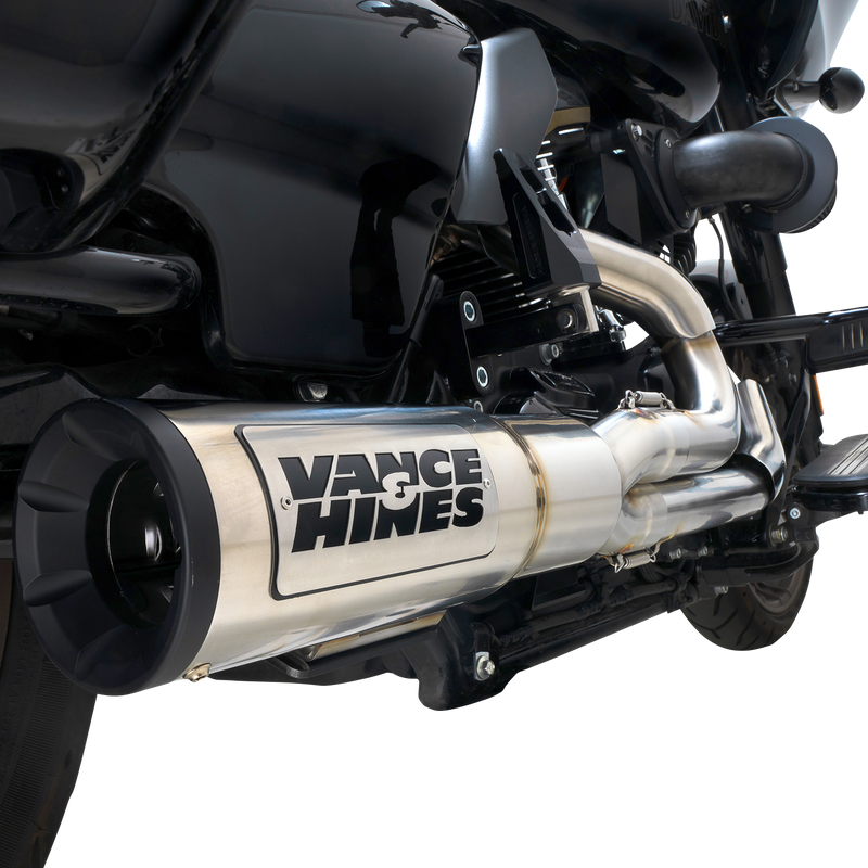 VANCE & HINES Hi-Output RR Exhaust System - Matte Black - '17-'23 TOURING MODELS