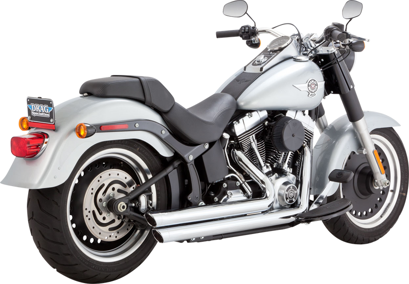 VANCE & HINES Big Shots Staggered Exhaust System - Chrome - '10-'17 SOFTAIL MODELS