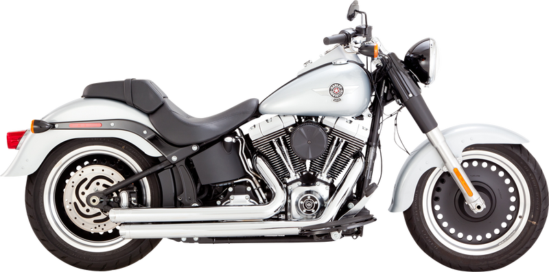 VANCE & HINES Big Shots Staggered Exhaust System - Chrome - '10-'17 SOFTAIL MODELS