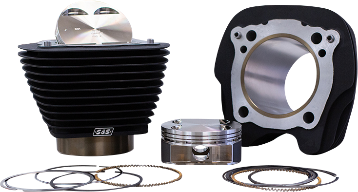 S&S CYCLE 132" Big Bore Cylinder Kit - Black - M8