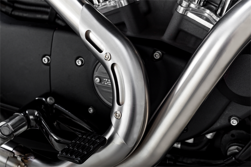 VANCE & HINES 2-into-1 Upsweep Exhaust System - Brushed - Stainless Steel - '14-'22 SPORTSTER MODELS