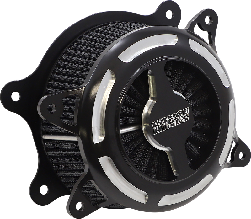 VANCE & HINES VO2 Blade Air Intake - Black Contrast -'08-'17 SOFTAIL & TOURING