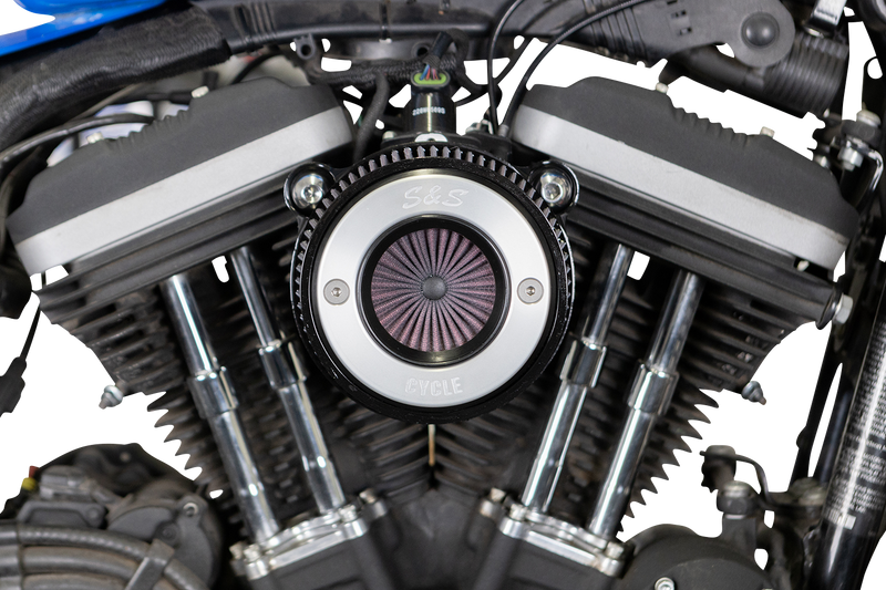 S&S CYCLE Air Stinger Stealth Air Cleaner Kit - Black Chrome Ring