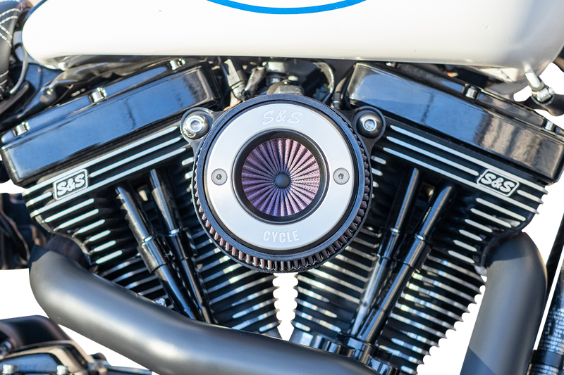 S&S CYCLE Air Stinger Stealth Air Cleaner Kit - Black Chrome Ring