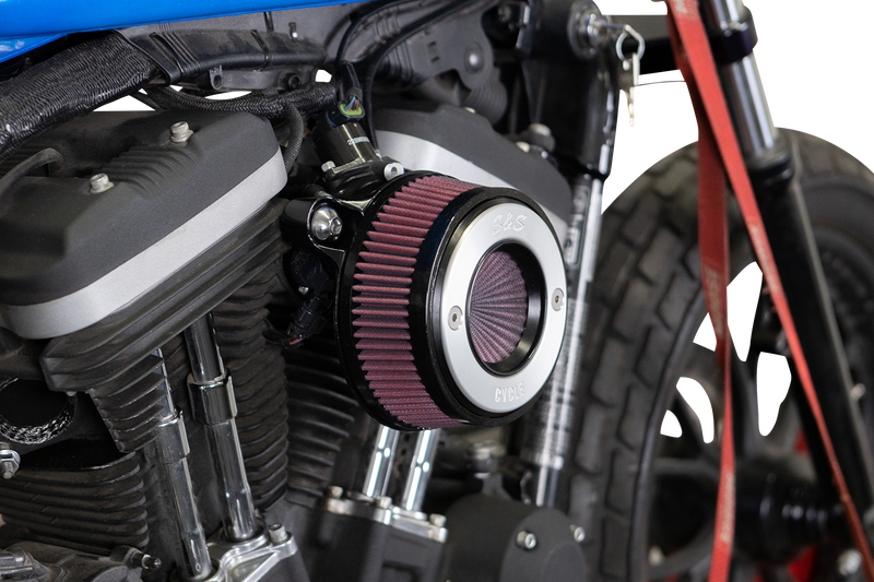 S&S CYCLE Air Stinger Stealth Air Cleaner Kit - Black Chrome Ring